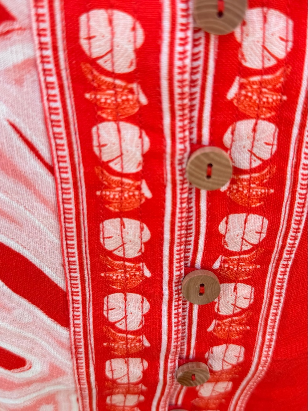 FARM Rio Red Lace Monsteras Mini Dress Size L NWT - Picture 11 of 16